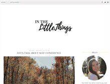 Tablet Screenshot of inthelittlethings.com